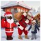 5 ft African Christmas Inflatable Decoration Black Santa Nutcracker Inflatables African American Blow up Inflatable with LED Lights Built in for Christmas Winter Garden Lawn (Santa)